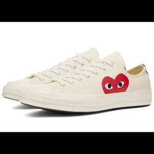 Comme des garçons Cream low top converse